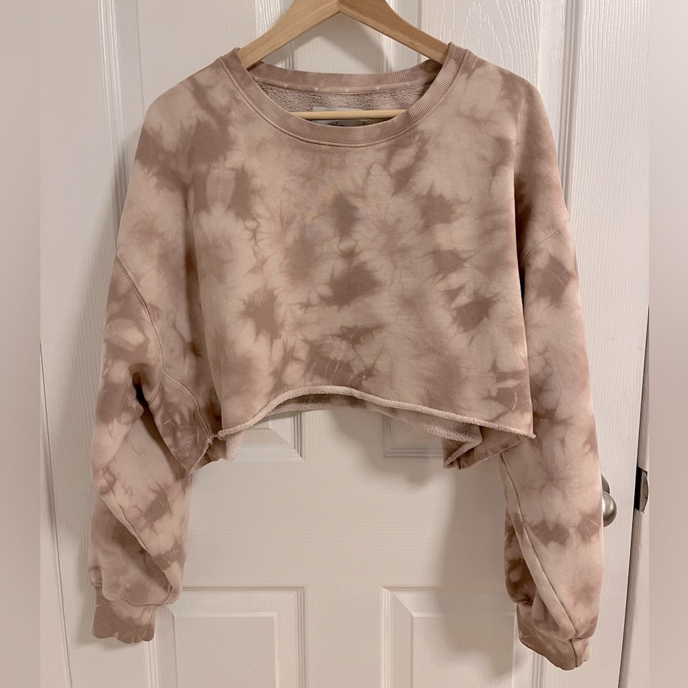 TNA Tie-Dye Cropped Crew Neck